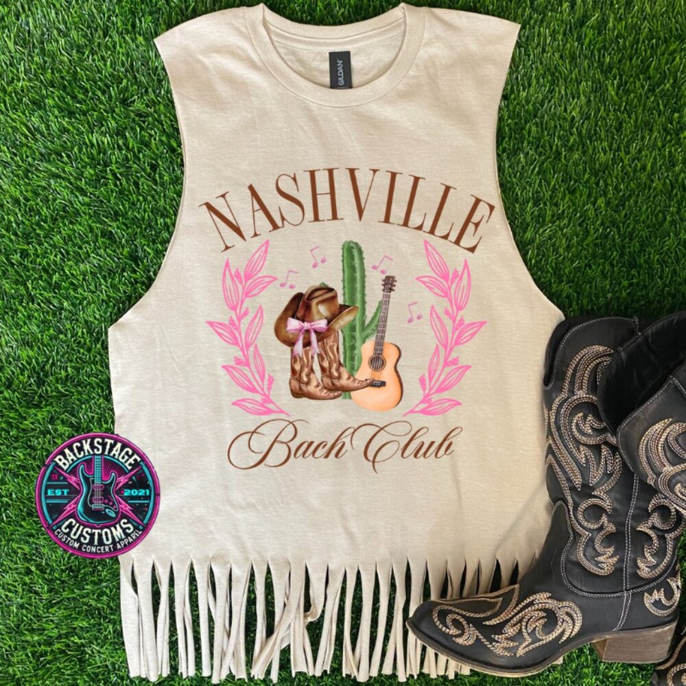 CLOSE OUT | Nashville Bach Club Fringe Muscle Tank